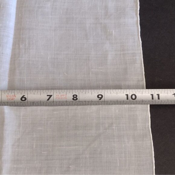 Vintage Hankie Hankerchief 100% Linen Handrolled & Hemmed Embroidered Butterfly - Picture 5 of 5